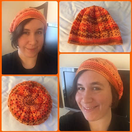 candy corn beanie